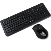 得力 3729键盘鼠标套装 无线键盘+无线鼠标黑色 单位:套