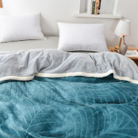 德泽家纺 DZ-T658 雕花绒双层被套毯 单位:套