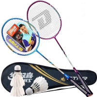 T 羽毛球拍 打羽毛球 副