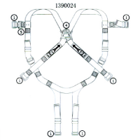 3M五点式安全带凯比特高空作业防坠落户外施工保护安全带1390024