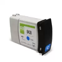 惠普 (HP) 843B墨盒适用4000 4500 5000高速机 843B青色(尊享服务)