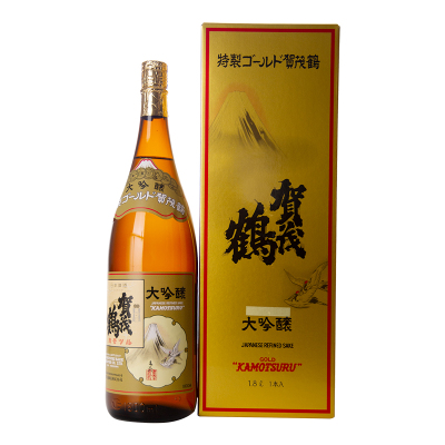 日本原装进口贺茂鹤大吟酿1.8L礼盒装日式发酵清酒