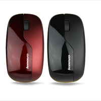 联想 N3902 无线鼠标 笔记本台式电脑一体机办公企业家用鼠标红色 红色