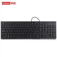 联想(lenovo)键盘 有线键盘 办公键盘 巧克力键盘 电脑键盘 笔记本键盘 K5819单键盘 黑色