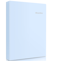 得力deli72414-60页资料册(浅蓝)2个装