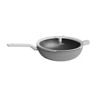 WT比利时品牌-贝高福Leo不粘炒锅电磁炉燃气灶通用月球灰32cm(BH0102002)