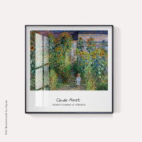 世界名画卫生间挂画浴室装饰画洗手间免打孔挂画防水免钉壁画 A款 80*80cm 经典黑