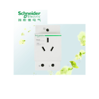 施耐德空气开关 导轨插座 三孔3孔10A 断路器导轨插座