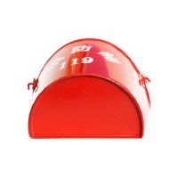 谋福 消防桶 CNMF 8487 加厚消防黄沙桶 半圆形烤漆铁材质 加油站使用桶消防器材