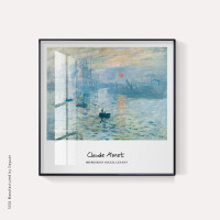 世界名画卫生间挂画浴室装饰画洗手间免打孔挂画防水免钉壁画 E款 80*80cm 经典黑