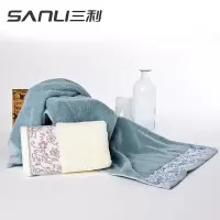 三利-蓝山面巾 双条礼盒装 面巾 :34*75cm