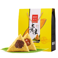 稻香村粽子 黄米福礼粽子礼盒 屋顶瓦楞盒 720g(计价单位:盒)
