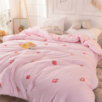 木辛梓全棉印花冬被甜心草莓