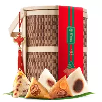 集味轩 粽子礼盒 嘉兴特产10粽5味4鸭蛋 端午印象粽子礼盒 1520g