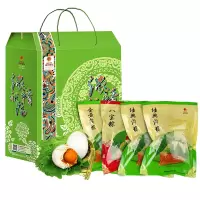 南农 粽子礼盒 肉粽子八宝粽蛋黄肉粽咸鸭蛋8粽3味8鸭蛋 端午浓情祝福礼盒 1360g/盒
