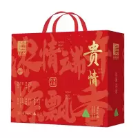 真真老老 粽子礼盒 端午嘉兴特产肉粽蜜枣粽红豆粽白米粽8粽4味 贵情粽子礼盒 800g