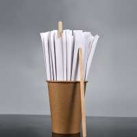 商吉独立装木质咖啡搅拌棒 17.8cm 100只/包