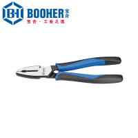 宝合(BOOHER)双色工业级钢丝钳7" 2102007