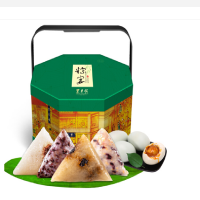 东来顺(DONG LAI SHUN)清真粽子礼盒1620g中华老字号北京特产吉祥香粽12粽7味4枚鸭蛋粽子礼盒