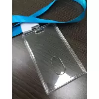 B7塑料胸卡带绳子工作证 10个装