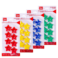 白板磁扣 4cm五角星磁粒 8粒/卡