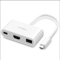 绿联(Ugreen)US163 Type-C转HDMI转换器 15CM