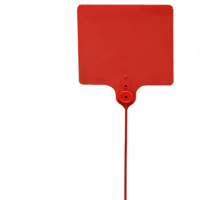 塑料吊牌 标签牌 扎带贴快运物流挂签 物流吊牌58mm宽(100条)红色