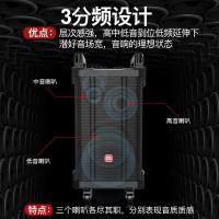 万利达(Malata) 巨鼎M+户外大功率三分频音响蓝牙唱歌移动充电音箱 15寸