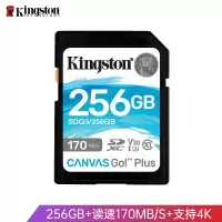 金士顿256GB U3 V30 内存卡 SD 存储卡 读速170MB/s 写速90MB/s 4K超高清视频 终身保固