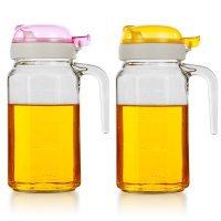 紫丁香厨房无铅玻璃油壶[颜色随机]900ML两只装JA850 WT