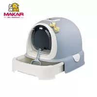 美卡 机器猫全封闭式猫砂盆  大号