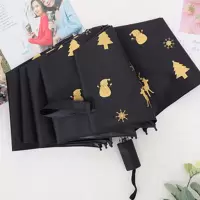 雨伞 金色羽毛晴雨伞三折伞(手动款)(单位:个)