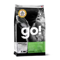 Petcurean Go!猫粮8磅/3.63KG低敏美毛系列无谷三种鱼全猫粮 进口天然猫粮猫咪主粮