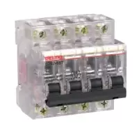 德力西 DELIXI ELECTRIC DZ47 4P C 25A 小型断路器 DZ47 透明壳 4P C 25A.