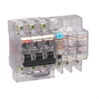 德力西 DELIXI ELECTRIC 小型漏电断路器 DZ47LE 透明壳 3P+N C 10A 30mA.