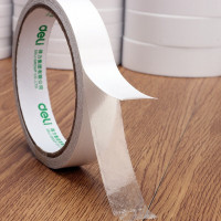 得力（deli）30405 双面胶（WB）棉纸双面胶带纸 宽12mm高粘度易撕 单位：卷