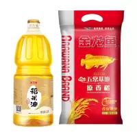 金龙鱼稻米原香美味两件组4500g(金龙鱼3000ppm稻米油2L+金龙鱼原香稻2.5KG)