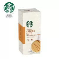 星巴克(Starbucks) 咖啡 焦糖风味拿铁 速溶花式咖啡 进口原装(4x21.5g)