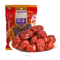 绿帝 无核枣金丝小枣仙枣红枣大枣沧州特产500g/袋/16袋/箱 单箱装