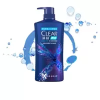 清扬CLEAR 男生去屑洗发露冰海净透香调 650g*2 单位:瓶