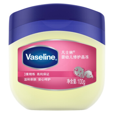 凡士林Vaseline 身体乳/护手霜婴儿修护晶冻原味50g 单位:瓶