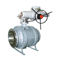 奇高 不锈钢法兰大口径电动固定式卸灰喷煤涡轮球阀 DN100