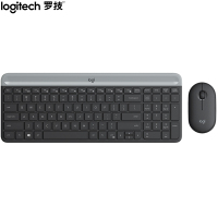 Logitech罗技全尺寸超薄键鼠套装MK470