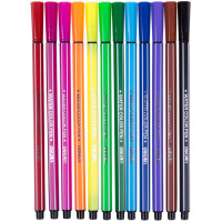 得力 优酷水彩笔 7065 彩色 12色 可水洗(盒)