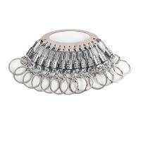 不锈钢金属钥匙盘/钥匙圈扣配钥匙牌/ 金属13位穿铁圈