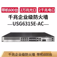 华为(HUAWEI)千兆企业级防火墙 核心VPN安全路由器网关 USG6315E-AC机架式(台)