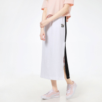 Puma彪马女2021夏季新款运动休闲花卉刺绣透气半身长裙532047