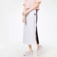 Puma彪马女2021夏季新款运动休闲花卉刺绣透气半身长裙532047