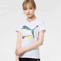 彪马短袖女装T恤2021夏季新款休闲训练运动服体恤衫半袖532282