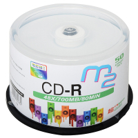 CD-R光盘 刻录光盘 光碟 空白光盘 可打印光盘 48X 700M 50片/筒